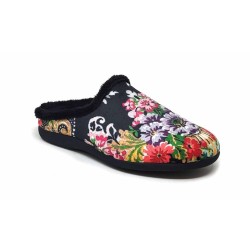 ZAPATILLA CASA MUJER CARLA 5549 FLORES FALLERAS