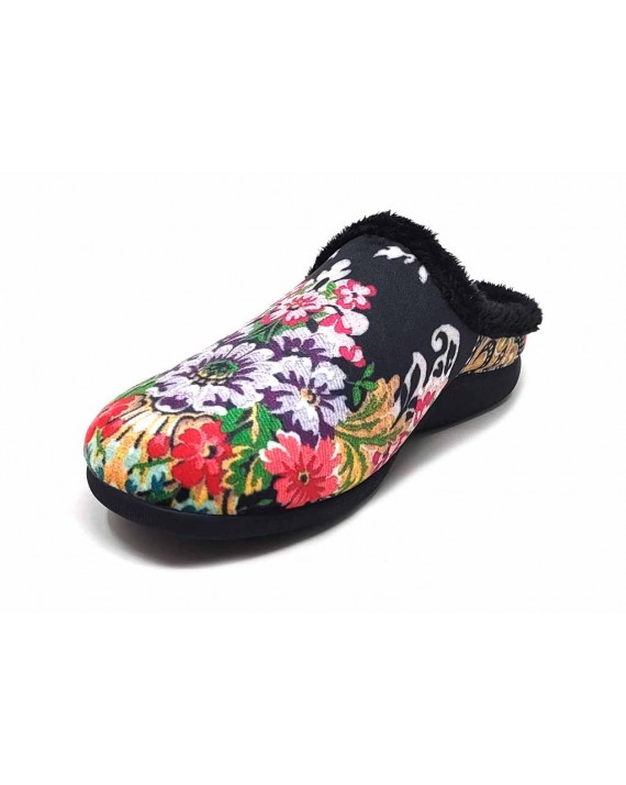 ZAPATILLA CASA MUJER CARLA 5549 FLORES FALLERAS