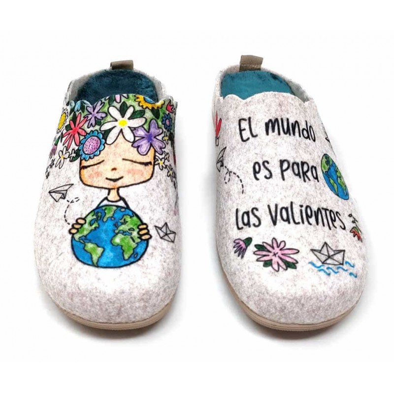 ZAPATILLA CASA MUJER CUQUE 55010-2 VALIENTES