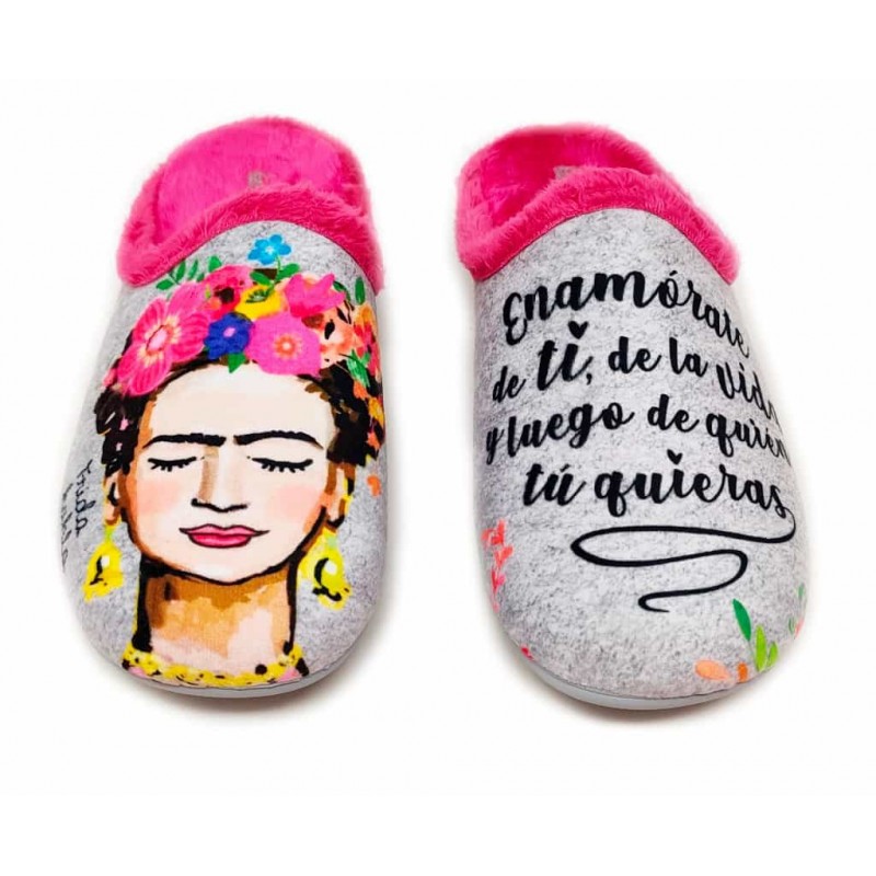 ZAPATILLA CASA MUJER VULCA BICHA 1370 FRIDA PERLA