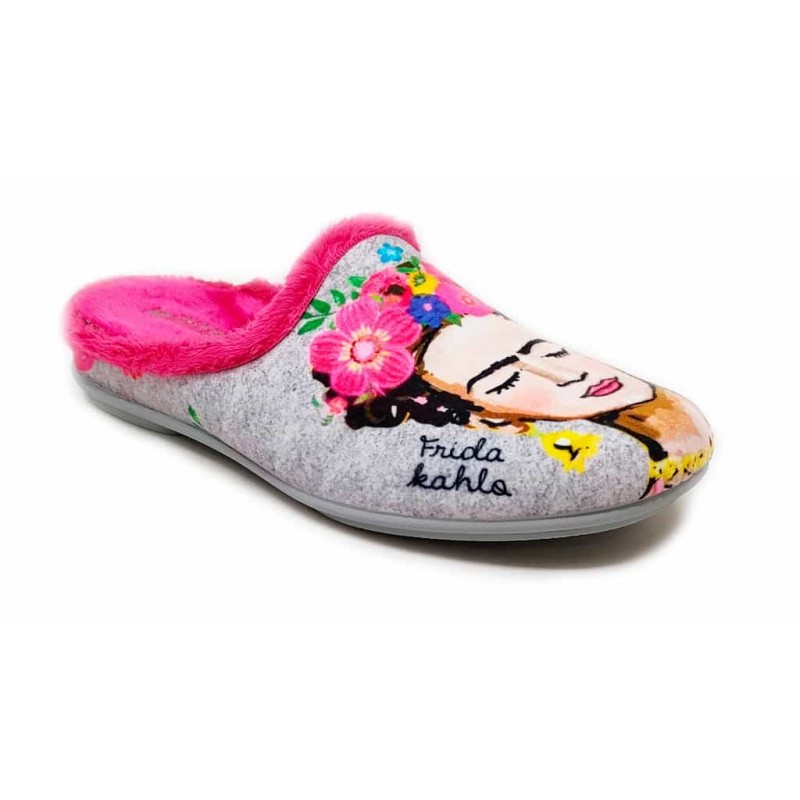 ZAPATILLA CASA MUJER VULCA BICHA 1370 FRIDA PERLA