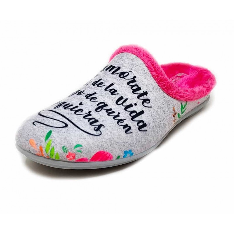 ZAPATILLA CASA MUJER VULCA BICHA 1370 FRIDA PERLA