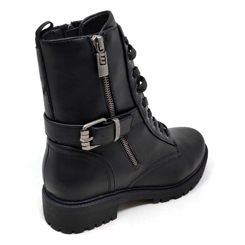 BOTIN MILITAR MUJER MUSTANG 50355 TRAP BLACK