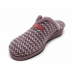 ZAPATILLA CASA MUJER CUÑA GARZON 1725.502 - PURPURA