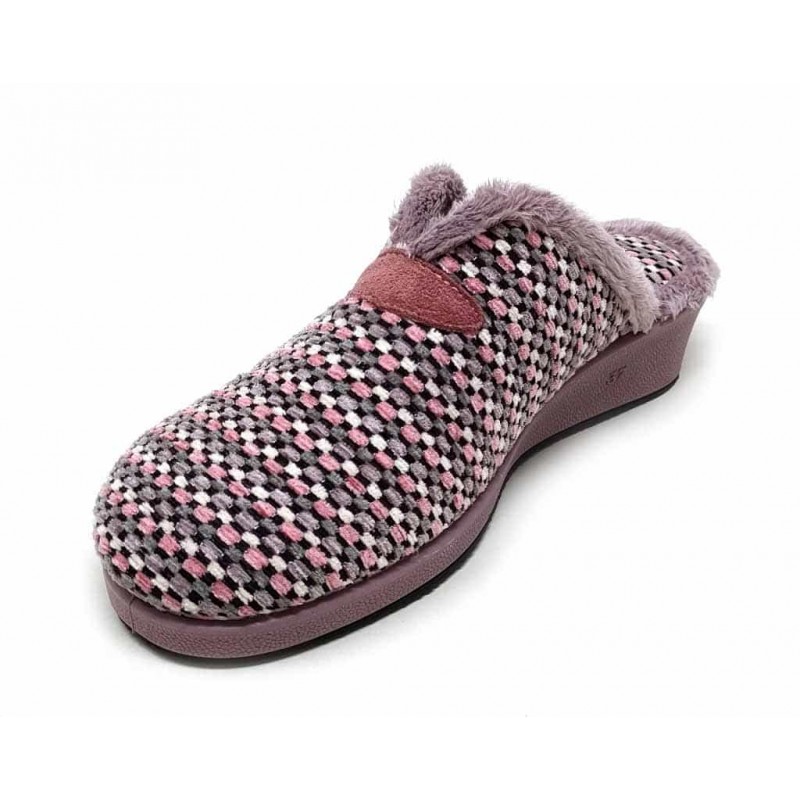 ZAPATILLA CASA MUJER CUÑA GARZON 1725.502 - PURPURA