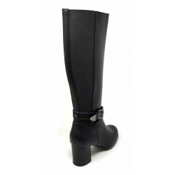 BOTA MUJER MARIAMARE 63509 DUOT BLACK ANCHO ESPECIAL ELASTICO