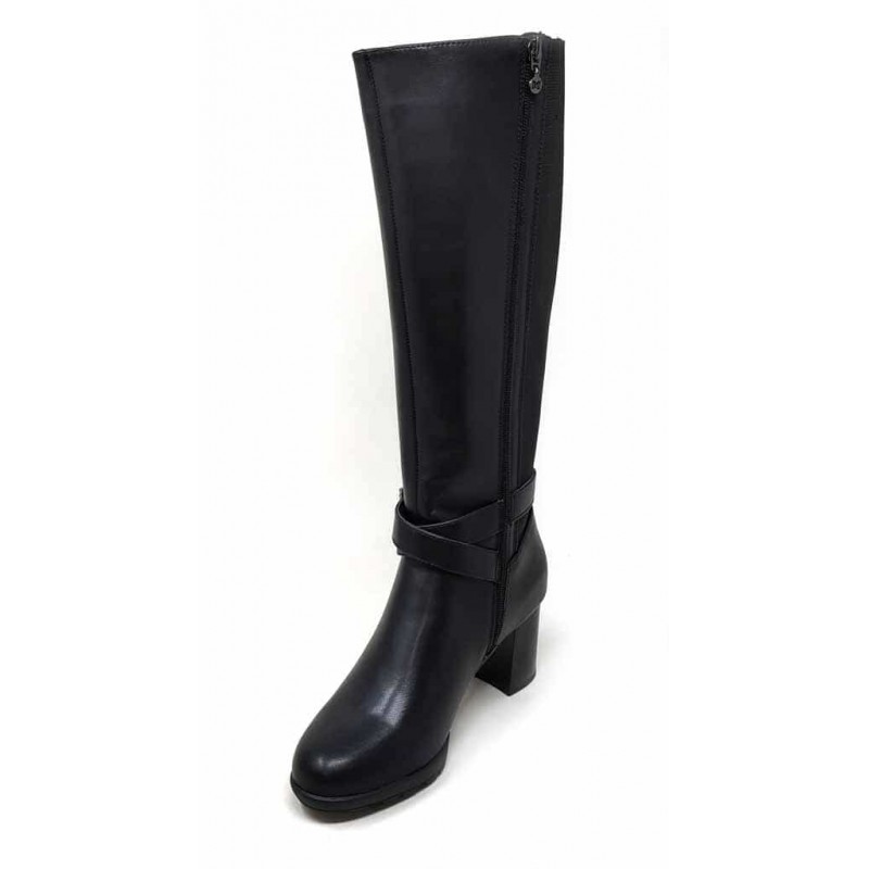 BOTA MUJER MARIAMARE 63509 DUOT BLACK ANCHO ESPECIAL ELASTICO