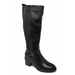 BOTA MUJER MARIAMARE 63495 FORMAL BLACK/LEGEND ANCHO ESPECIAL ELASTICO