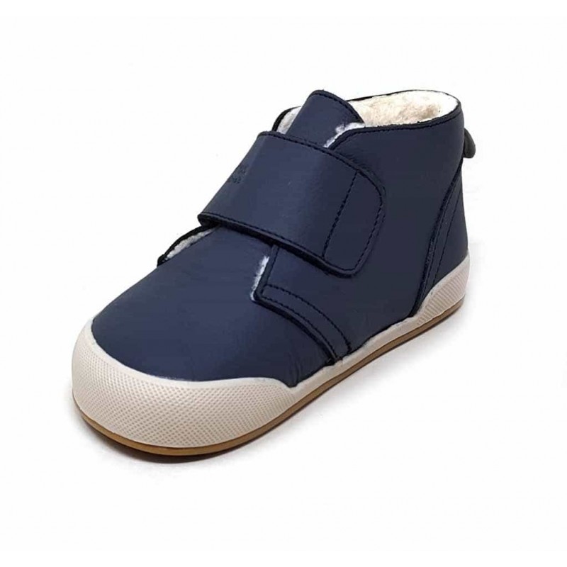 BOTIN BEBE SIDNEY NAVY25 PIEL BLANDITOS CRIOS