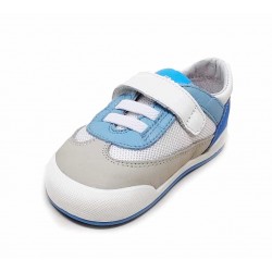 DEPORTIVO BEBE MODENA AZUL 25V PIEL BLANDITOS CRIOS