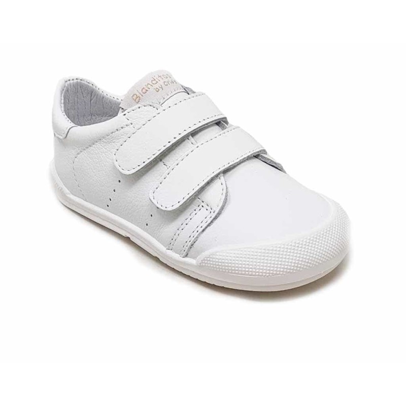 DEPORTIVO BEBE PARIS BLANCO 25V PIEL BLANDITOS CRIOS